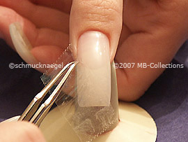 tweezers and clear adhesive tape