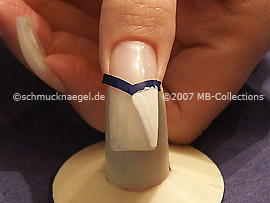 nail lacquer in the colour white