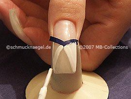 nail lacquer in the colour white