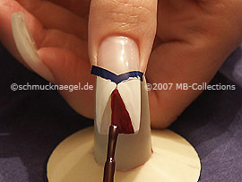 nail art pen in the colour claret-red