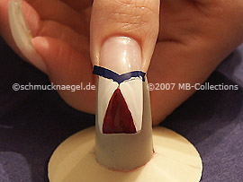 nail art pen in the colour claret-red