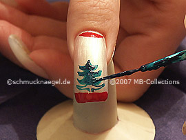 nail art liner in the colour dark green