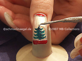 nail art liner in the colour silver-glitter