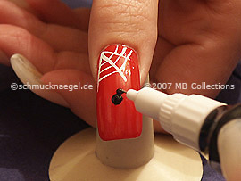 Nail art pen in the colour black