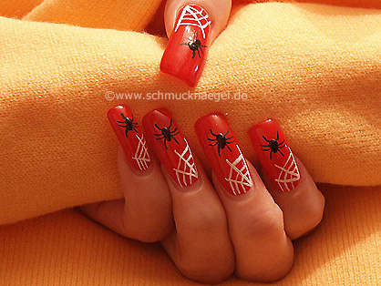 Halloween spider for the nails