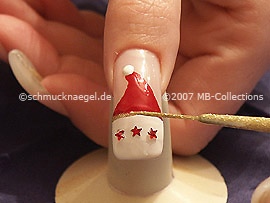 Nail art liner in the colour gold-Glitter