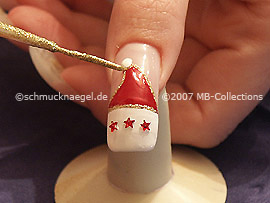 Nail art liner in the colour gold-Glitter