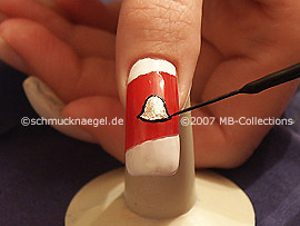 Nail art liner in the colour black