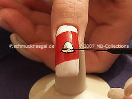 Nail art liner in the colour black
