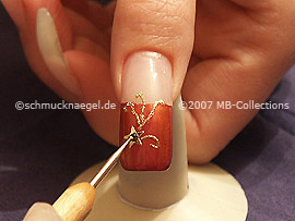 Nail art liner in the colour black