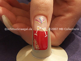Silvester motif 1 - Nail art motif 094