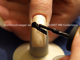 Nail lacquer in the colour black