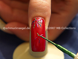 Nail art liner in green-Glitter